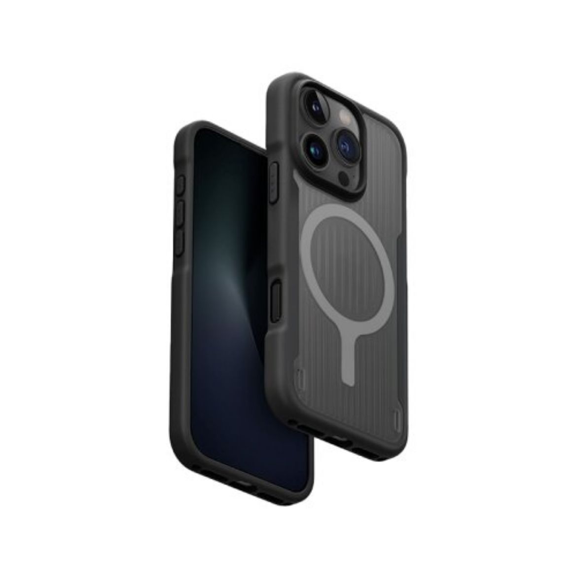 Picture of Uniq Hybrid MagClick Combat Active Case for iPhone 16 Pro - Charcoal Black