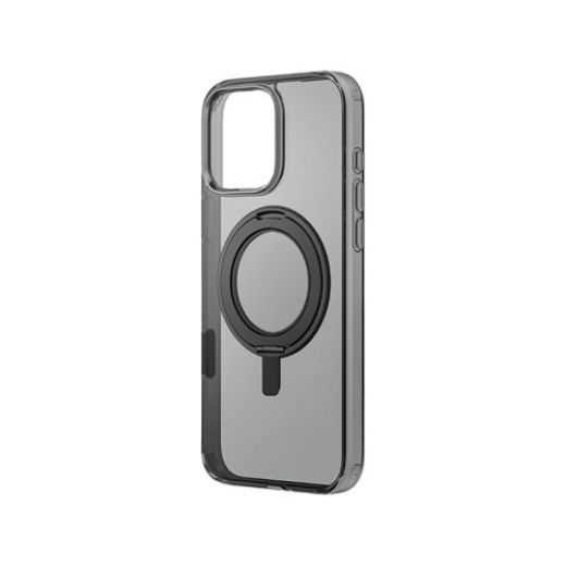 Picture of Uniq Hybrid MagClick With Rotating KickStand Case for iPhone 16 Pro - Carbon Black