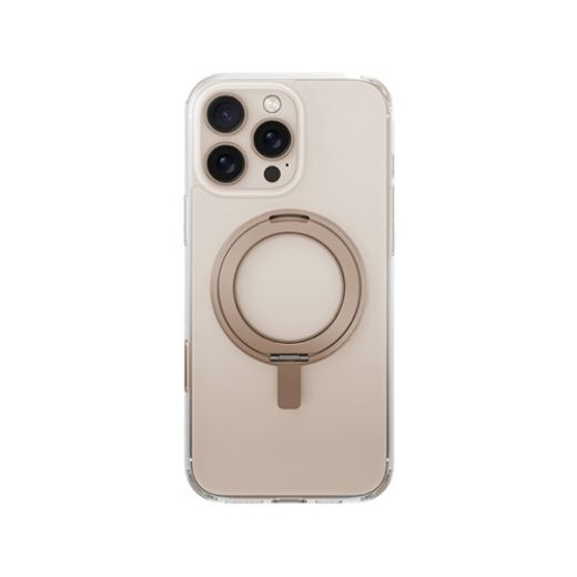 Picture of Uniq Hybrid MagClick With Rotating KickStand Case for iPhone 16 Pro - Gold