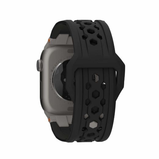 Picture of UAG Monarch Strap for Apple Watch 49/45/44/42mm - Black/Titanium