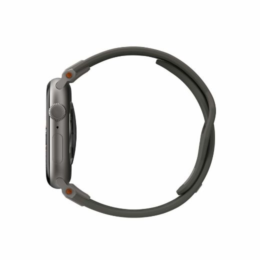 Picture of UAG Monarch Strap for Apple Watch 49/45/44/42mm - Olive/Titanium