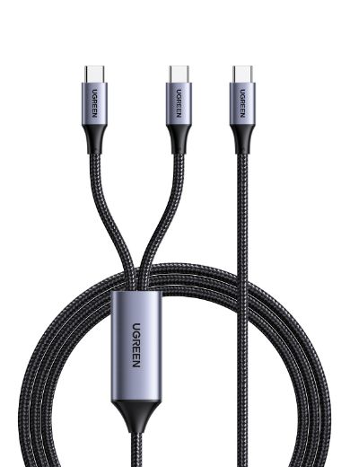 Picture of Ugreen 2-in-1 Universal PD Fast Charging Cable 100W - Gray