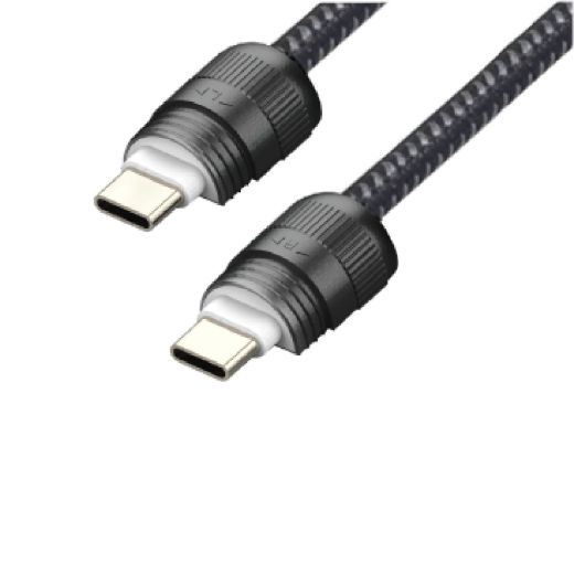 Picture of SIA Cable USB-C to USB-C PowerLink Fabric Braided 60W 1.2M - Black