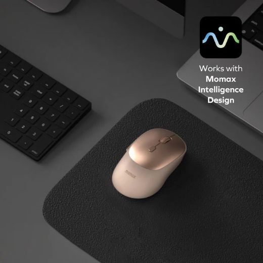 Picture of Momax 1-Folio AI-Powered Rechargeable Wireless Mouse - Desert Titanium