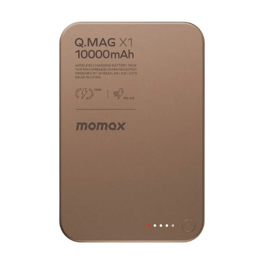 Picture of Momax Q.Mag X Magnetic Wireless Power Bank 10000mAh Gen 2 - Desert Titanium