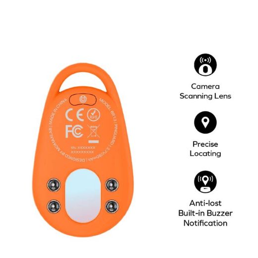 Picture of Momax Pinguard Find My Locator Tracker with Anti-Spy Camera Detector - Orange