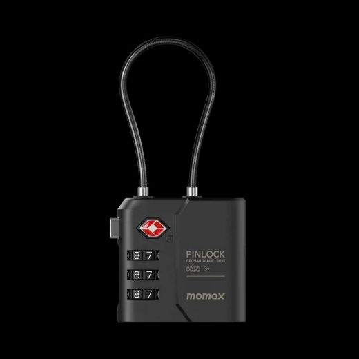 Picture of Momax PinLock TSA Padlock Find my locator - Black